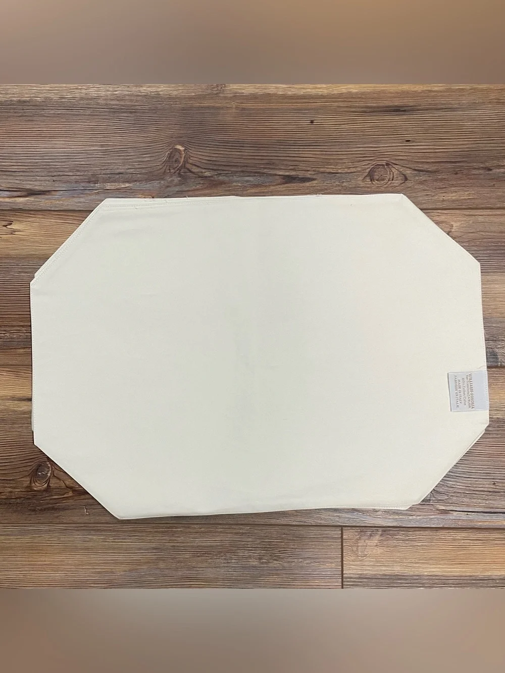 4 Williams-Sonoma Cotton Placemats Beige Gold French Country Toile Cotton Italy